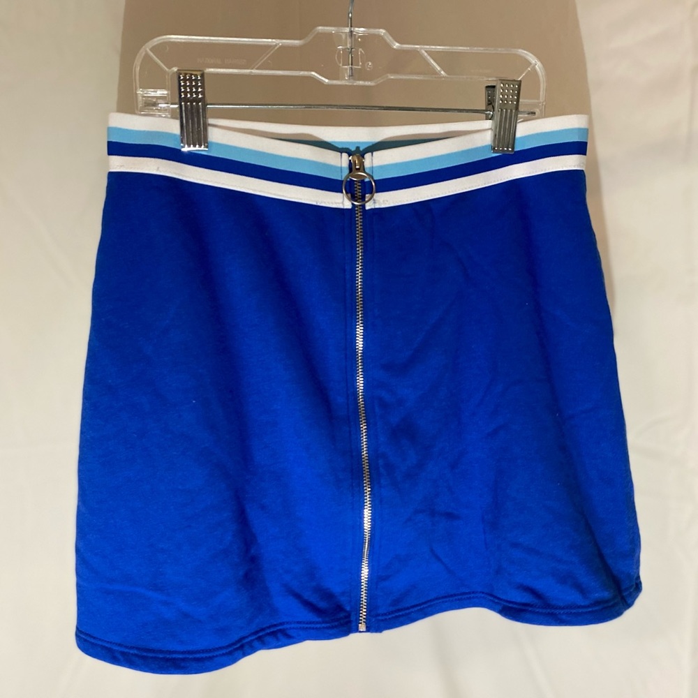 ✨💕JUSTICE💕✨ Blue Skirt with Zip Front
